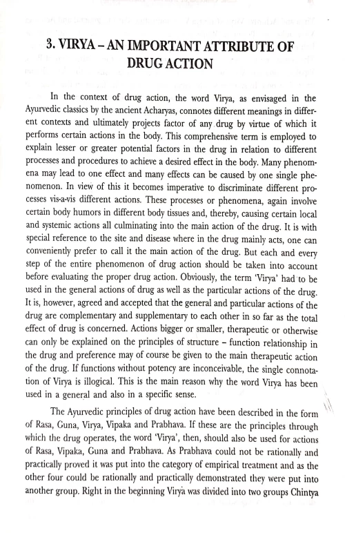 Basic Concept of Ayurvedic Pharmacology